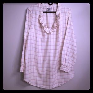 Aerie Plaid Tunic Top